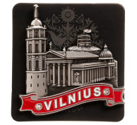 Metalinis magnetas Vilniaus Katedra ir Gedimino bokštas